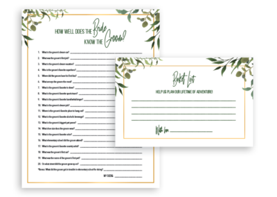 Personalized wedding collateral